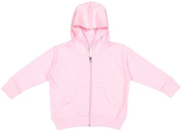 Rabbit Skins Toddler 7.5oz 60/40 Cotton/Poly Zip Fleece Hoodie Sweatshirt
